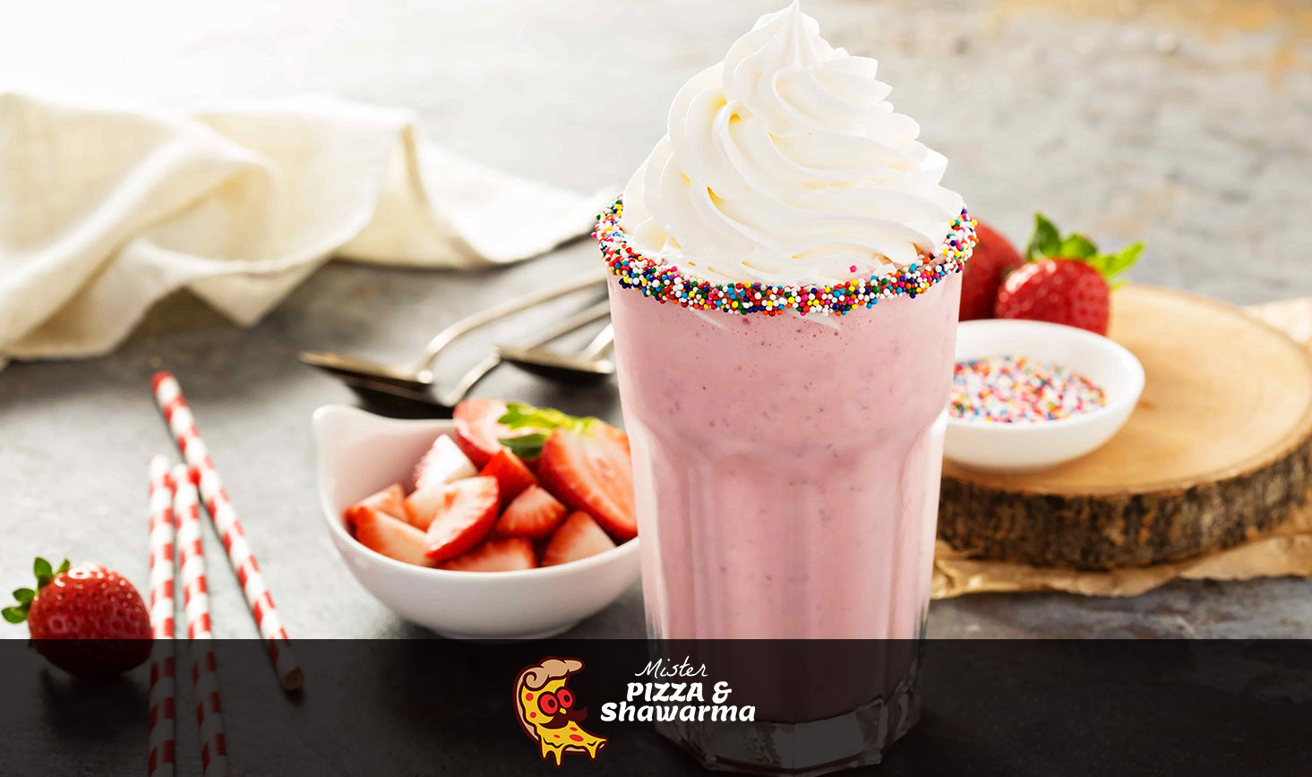 Strawberry Cheesecake Delight Milkshake