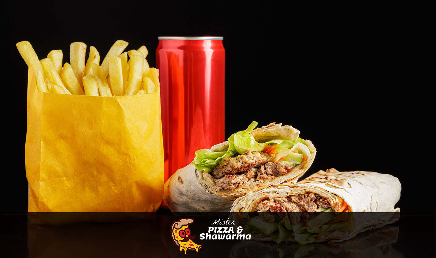 Any Shawarma Platter & Can Soda