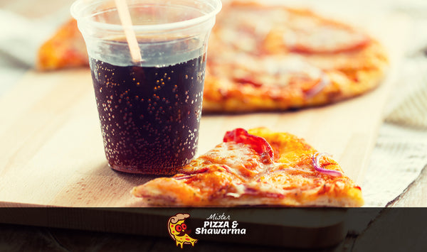 Cheese Pizza Slice & Can Soda