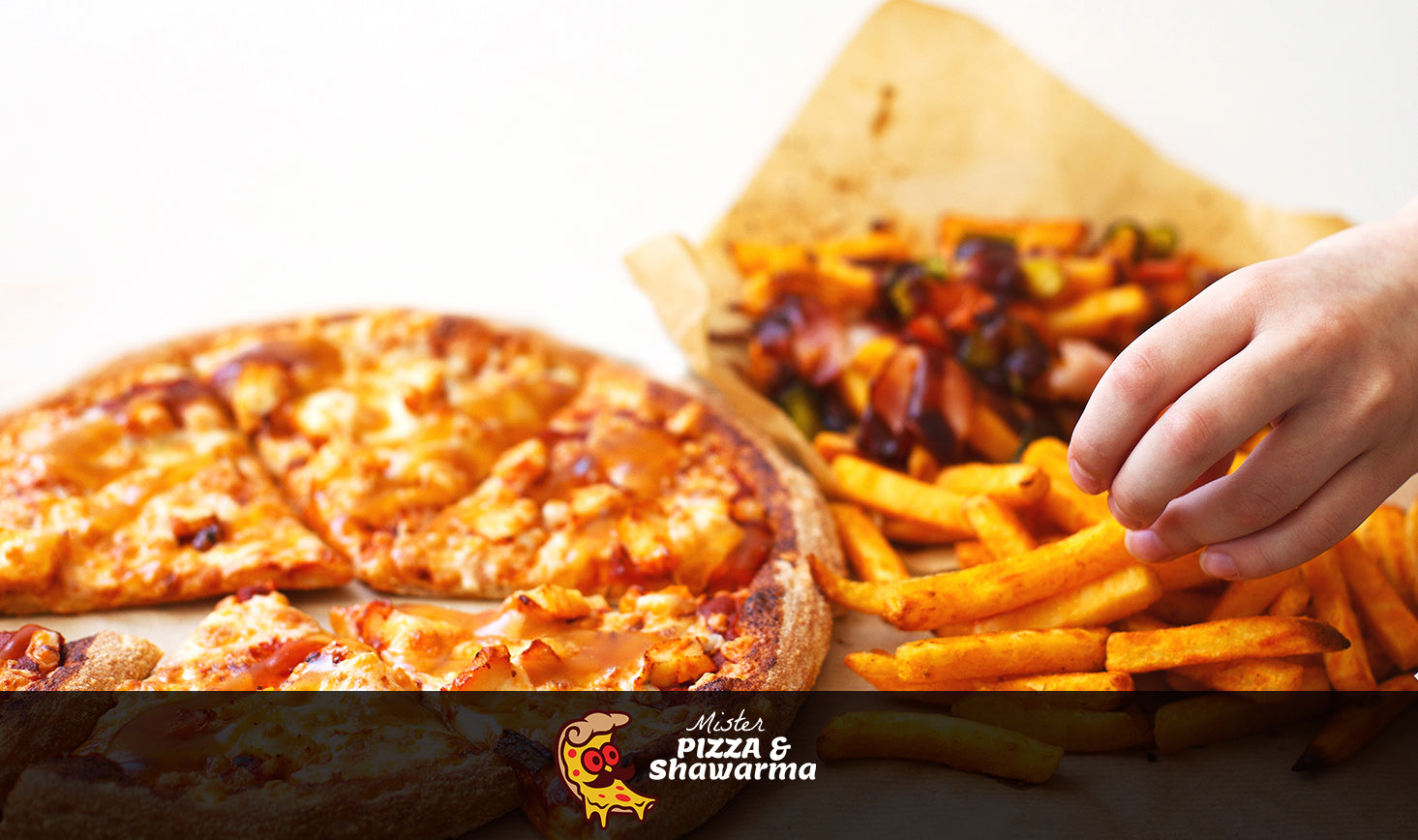 One Jumbo Pizza, Cheesesteak & Fries Special