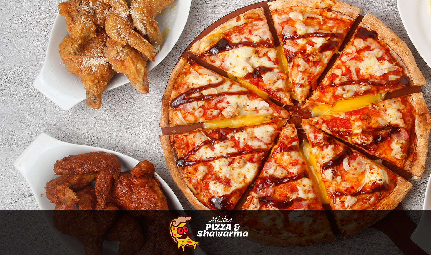 One Large Pizza & 6 Wings Special